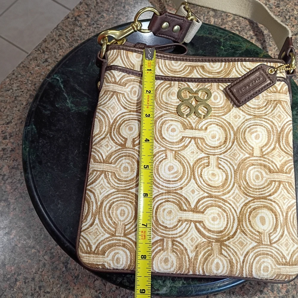 Coach Audrey Op Art Swirl Cross body